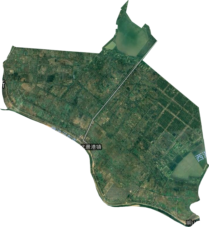 北景港镇卫星图