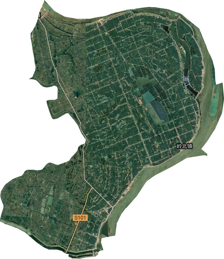 岭北镇卫星图