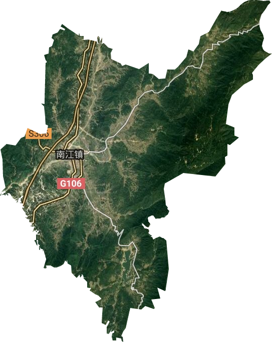 南江镇卫星图