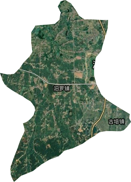 汨罗镇卫星图