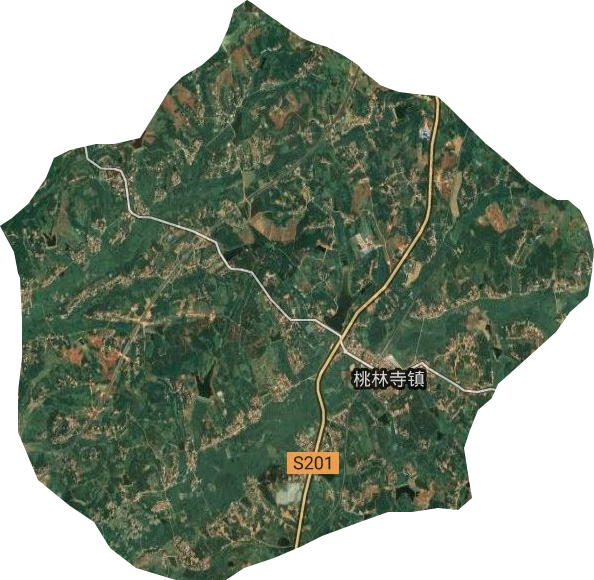 桃林寺镇卫星图