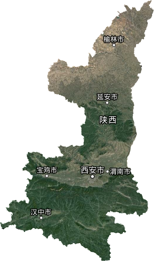 陕西省卫星图