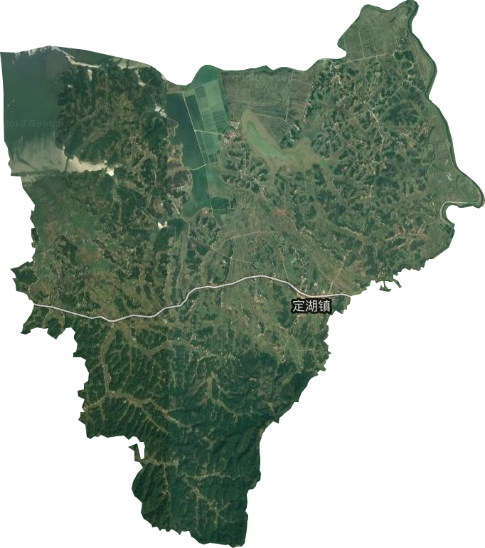 定湖镇卫星图
