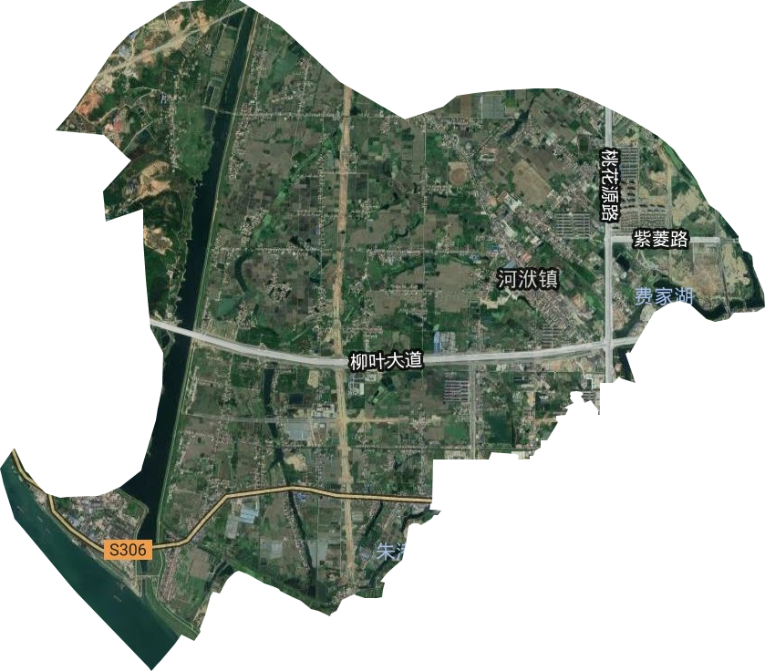 河洑镇卫星图