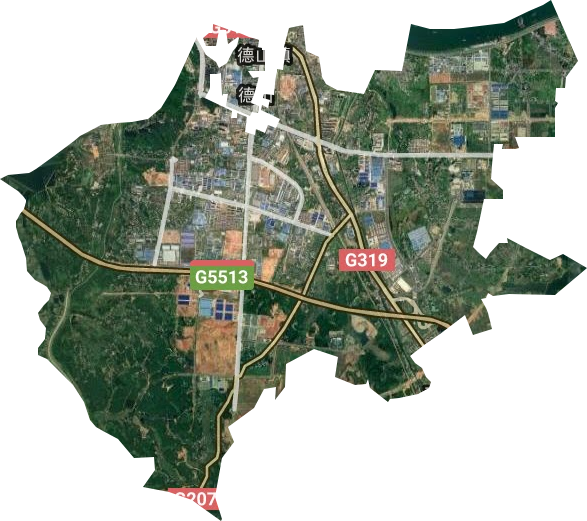 德山镇卫星图