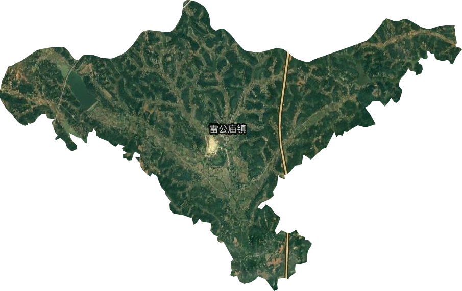 雷公庙镇卫星图