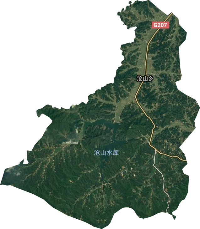 沧山乡卫星图