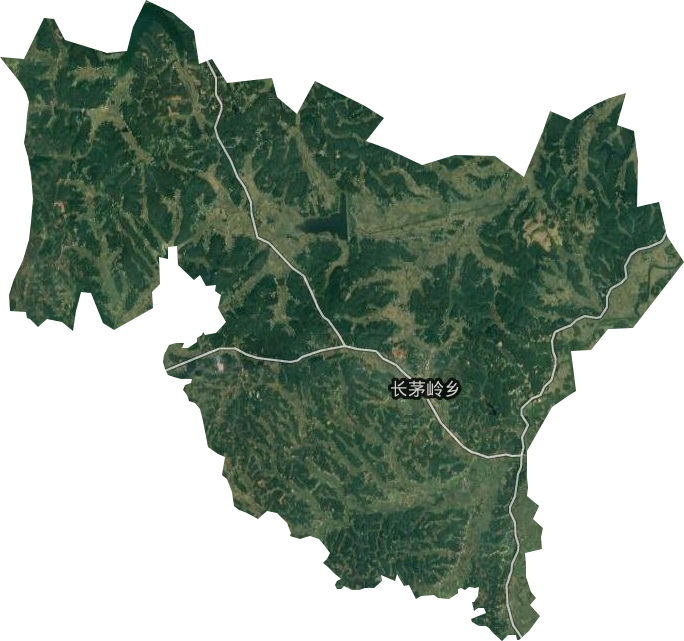 长茅岭乡卫星图