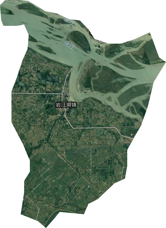 岩汪湖镇卫星图