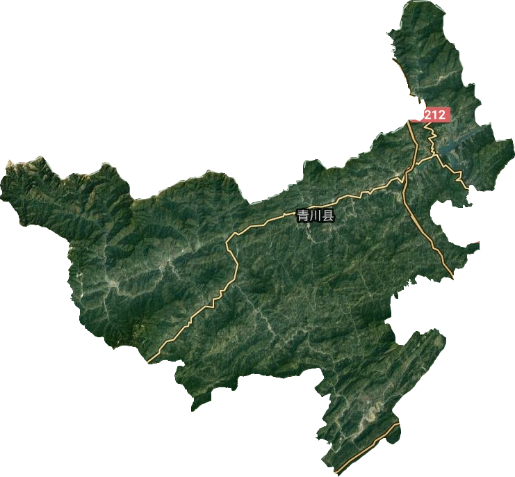 青川县卫星图