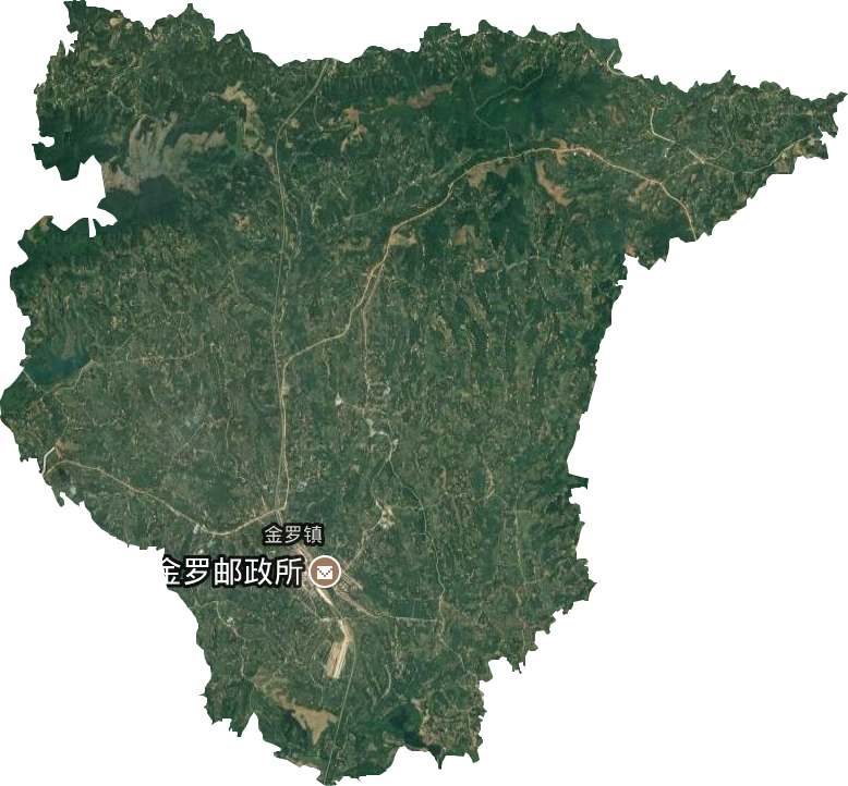 金罗镇卫星图