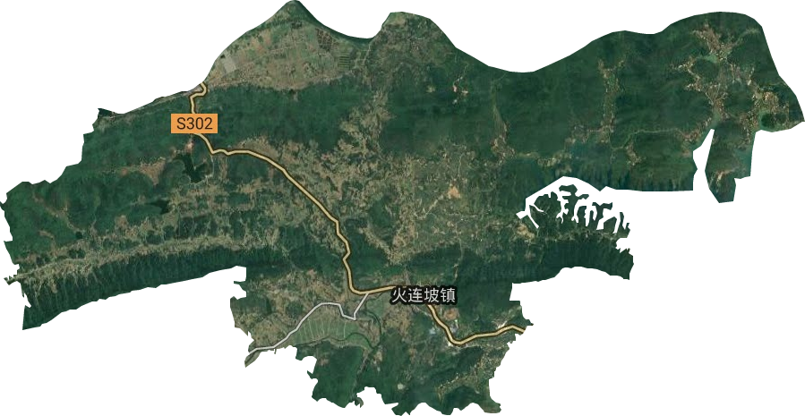 火连坡镇卫星图