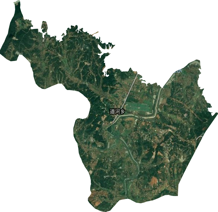 道河乡卫星图
