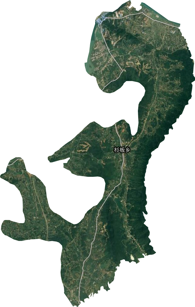 杉板乡卫星图