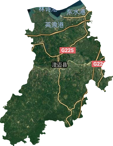 澄迈县卫星图