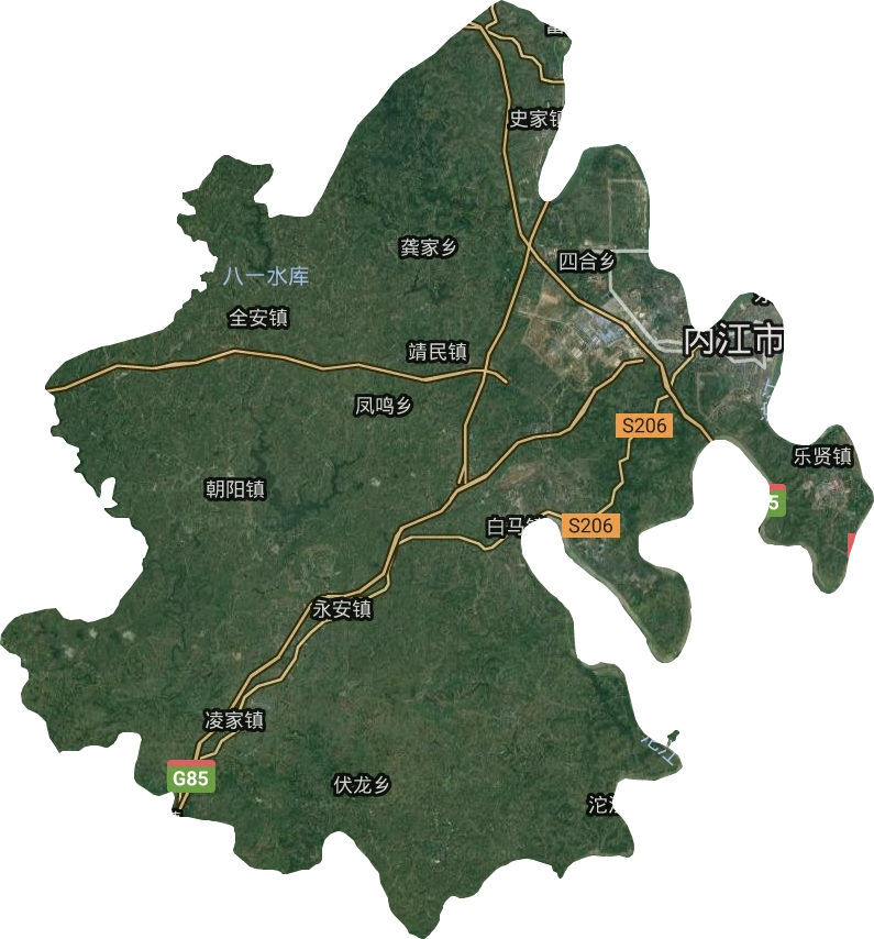 市中区卫星图