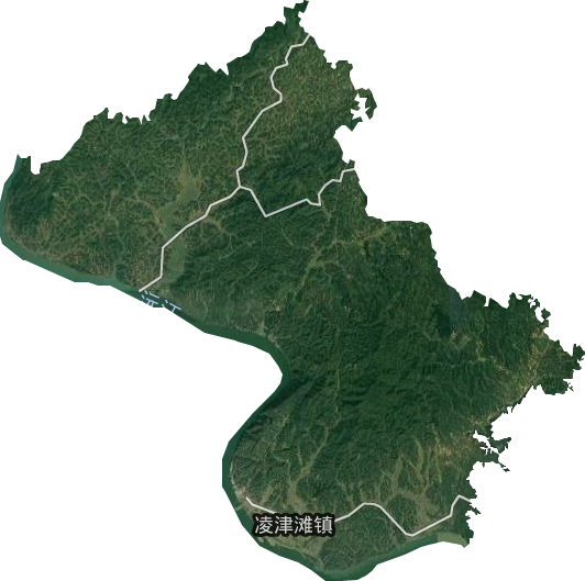 凌津滩镇卫星图