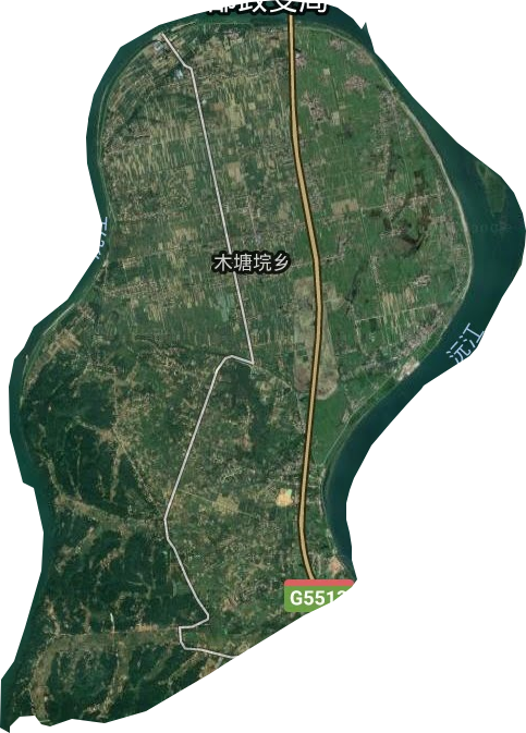 木塘垸乡卫星图