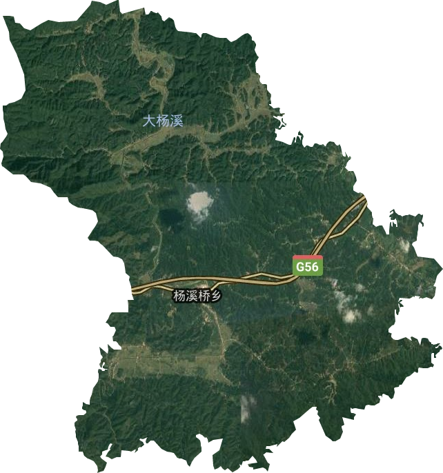 杨溪桥乡卫星图