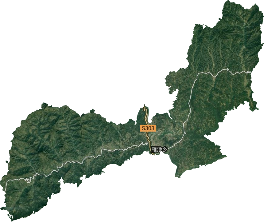 雁池乡卫星图