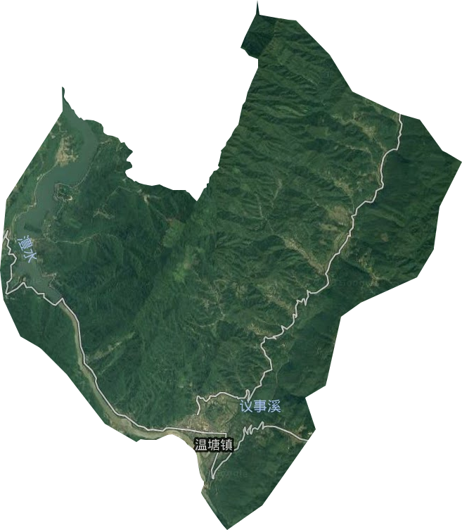 温塘镇卫星图