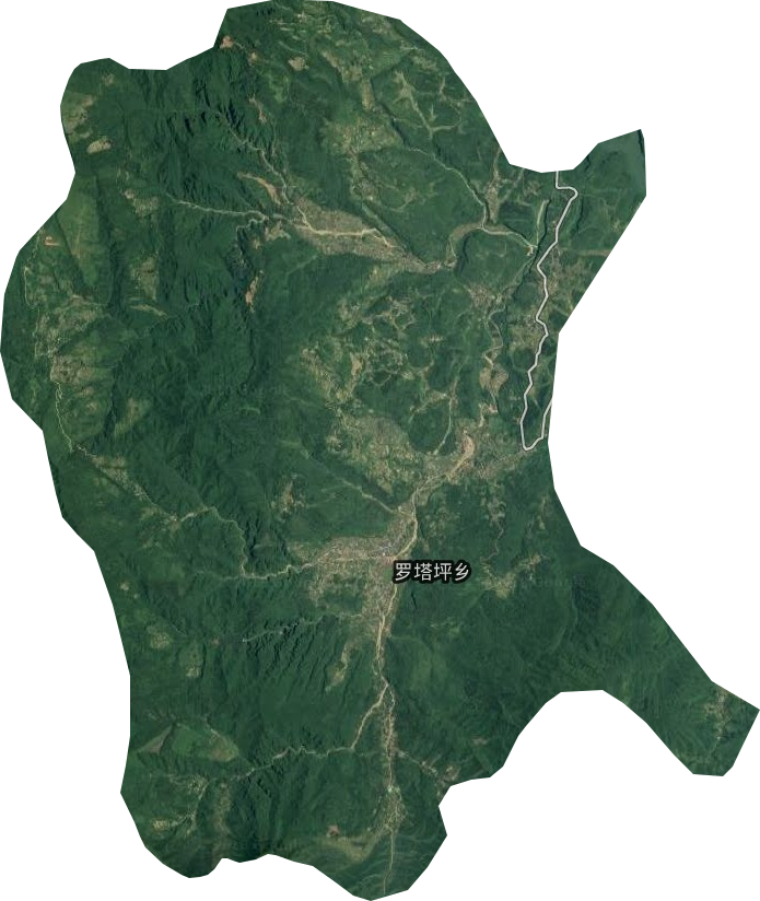 罗塔坪乡卫星图
