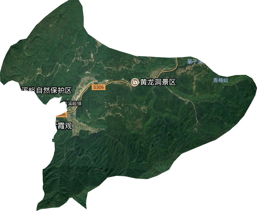 索溪峪土家族乡卫星图