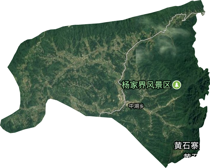 中湖乡卫星图