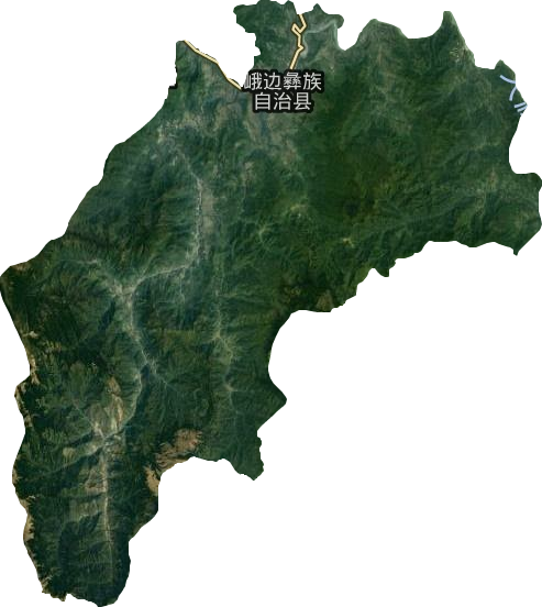 峨边彝族自治县卫星图