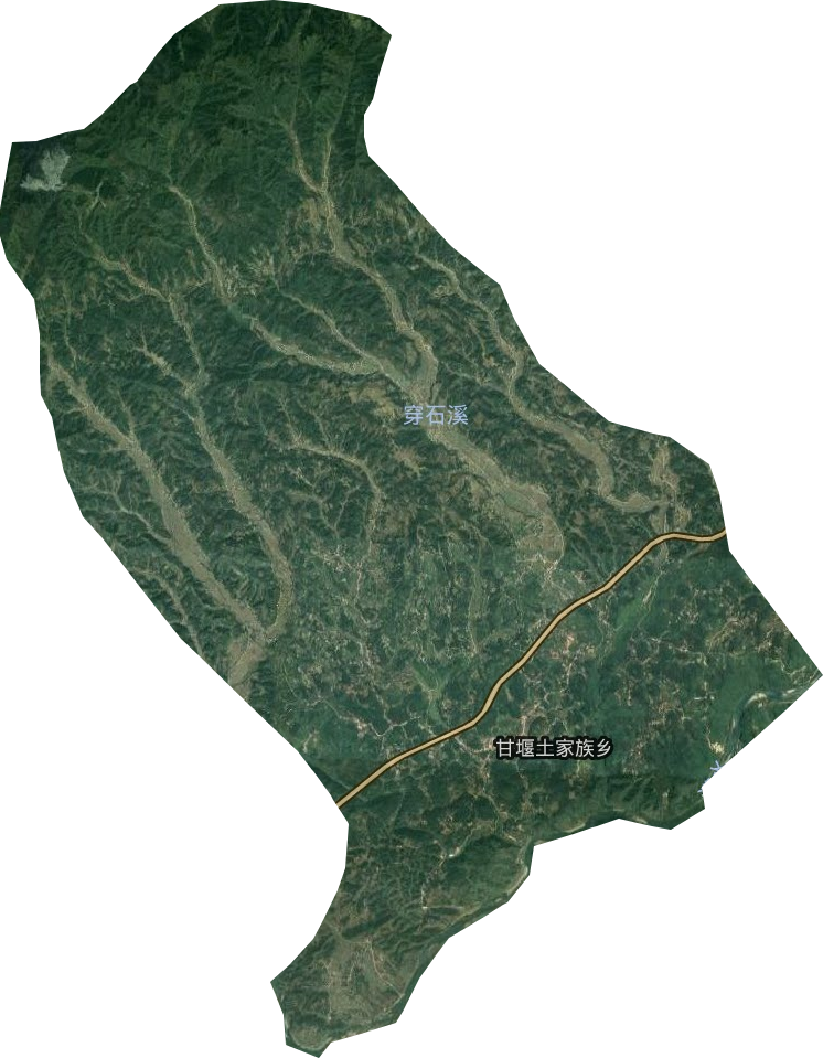 甘堰土家族乡卫星图