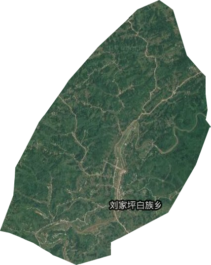 刘家坪白族乡卫星图