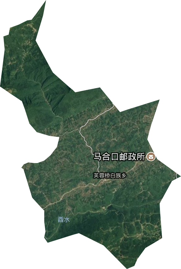 芙蓉桥白族乡卫星图