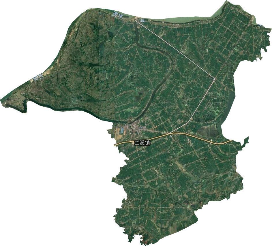 兰溪镇卫星图