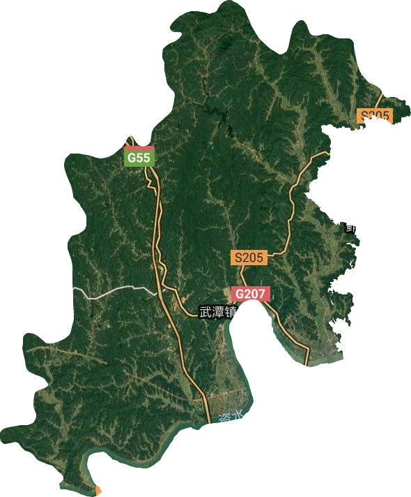 武潭镇卫星图