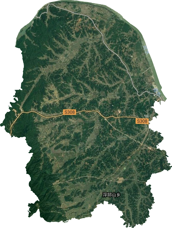 浮丘山乡卫星图