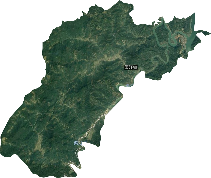 渠江镇卫星图