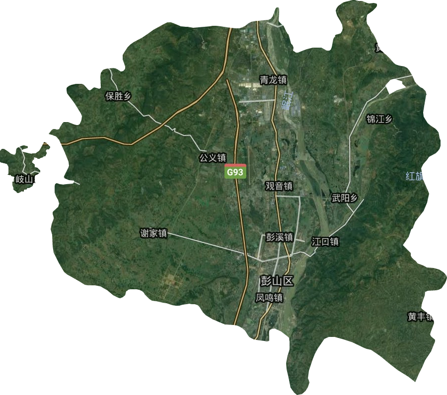 彭山区卫星图