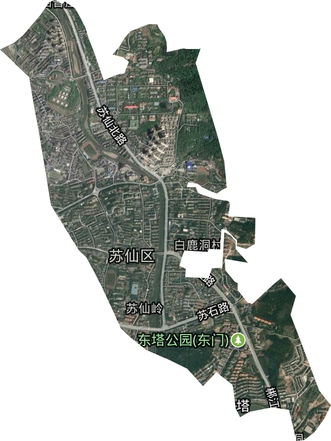 苏仙岭街道卫星图