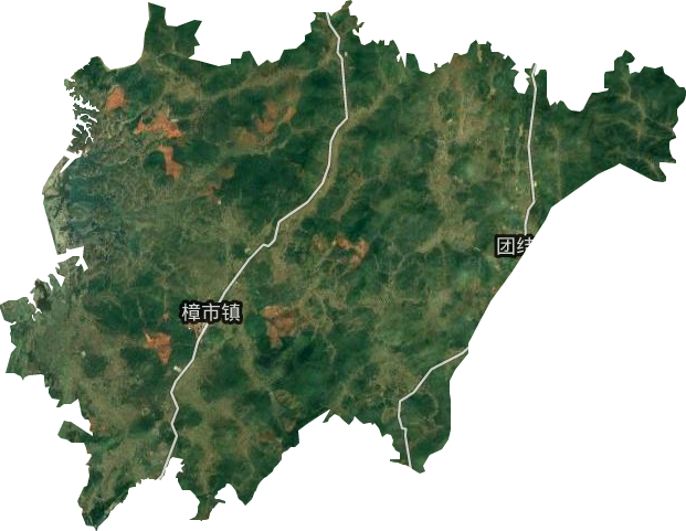 樟市镇卫星图