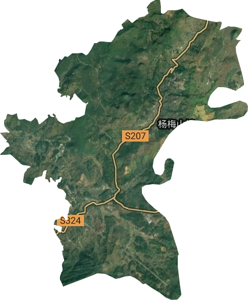 杨梅山镇卫星图