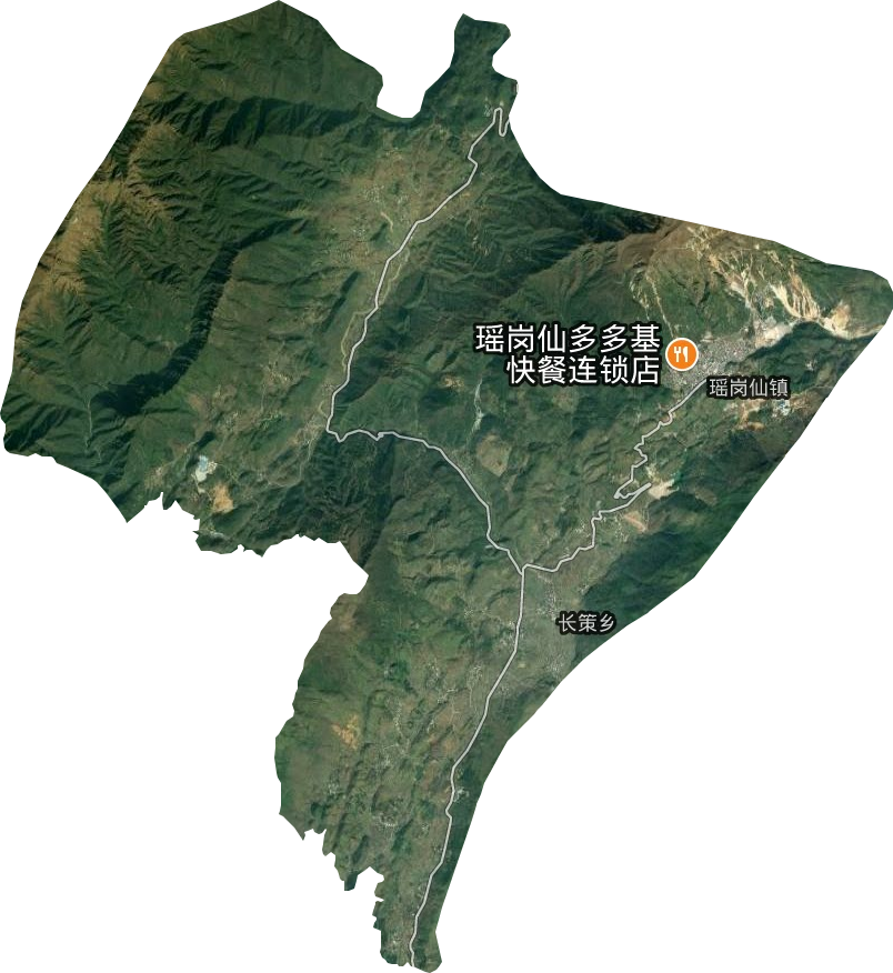 瑶岗仙镇卫星图