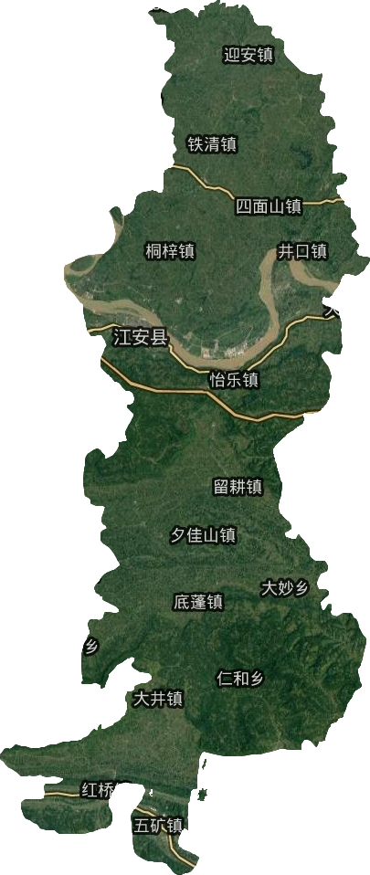 江安县卫星图