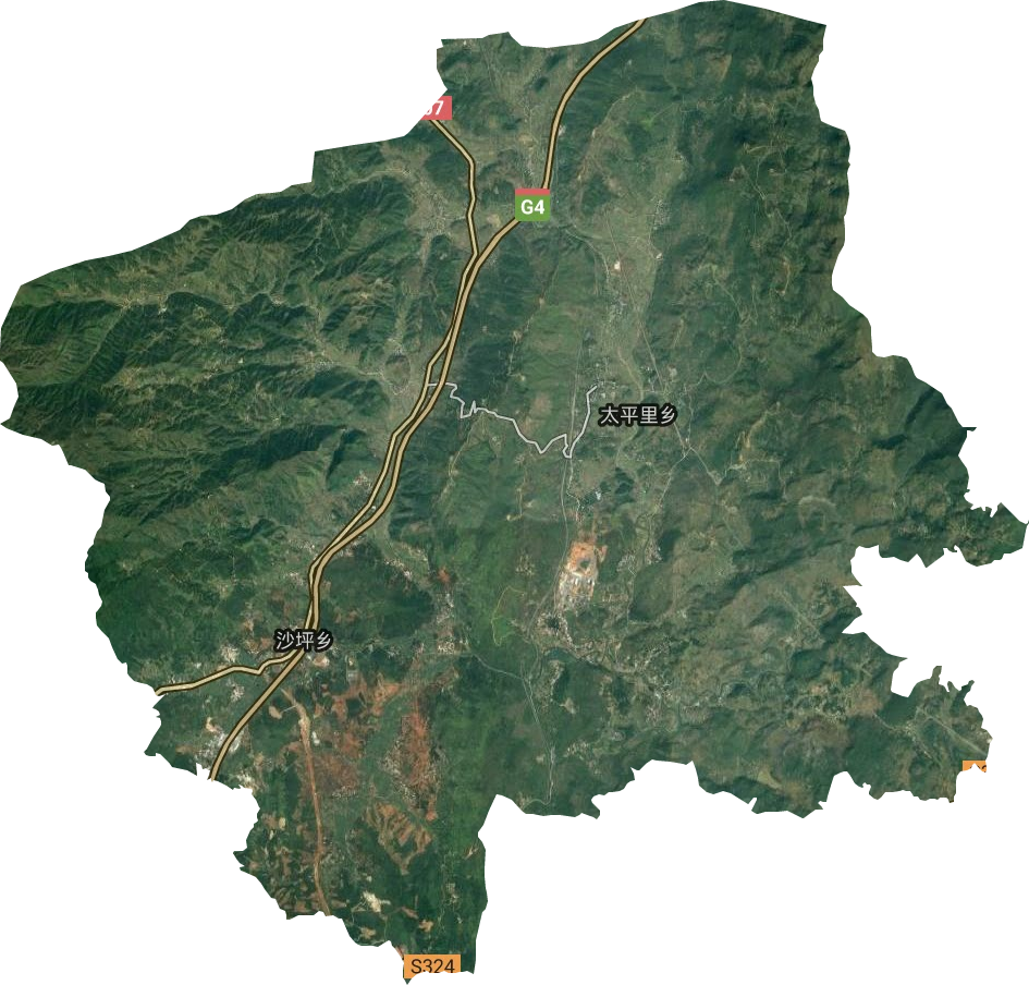 五岭乡卫星图