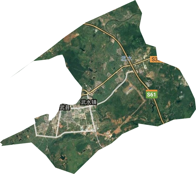 武水镇卫星图