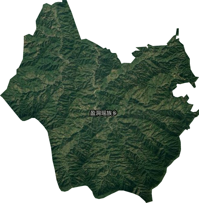盈洞瑶族乡卫星图