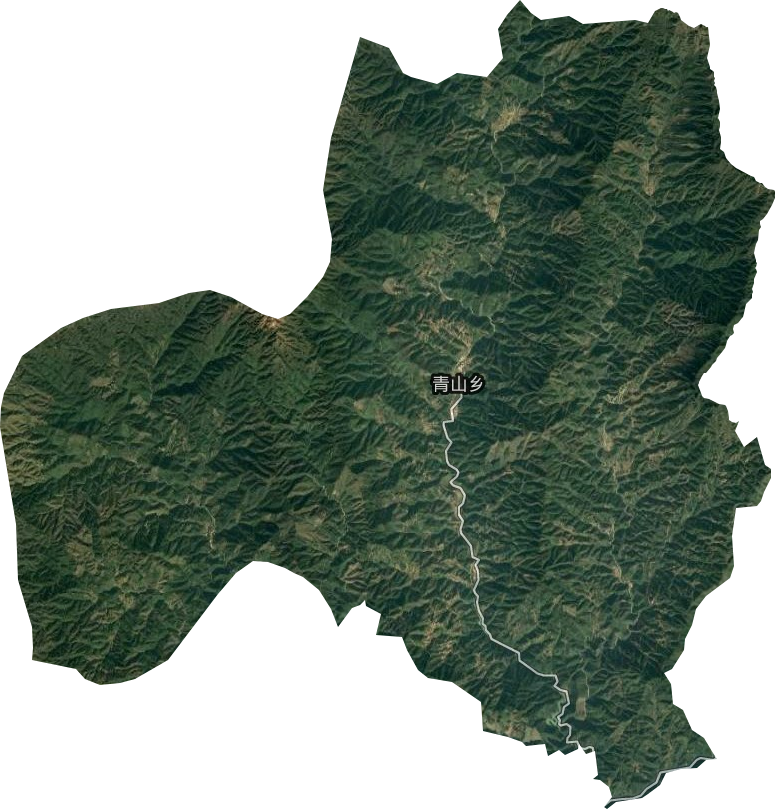 青山乡卫星图