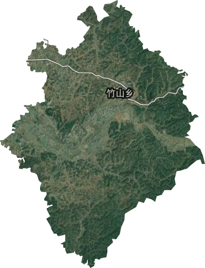 竹山乡卫星图