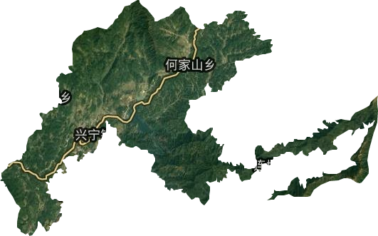 兴宁镇卫星图