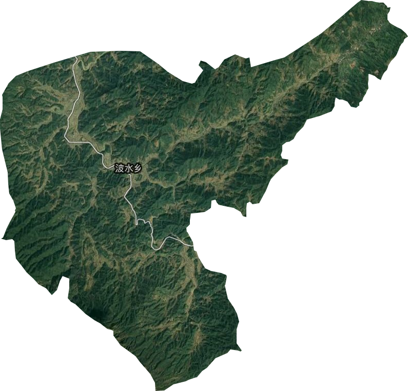 波水乡卫星图