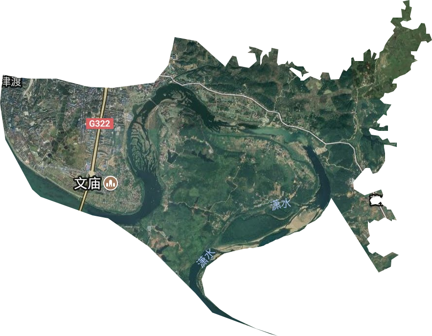 南津渡街道卫星图